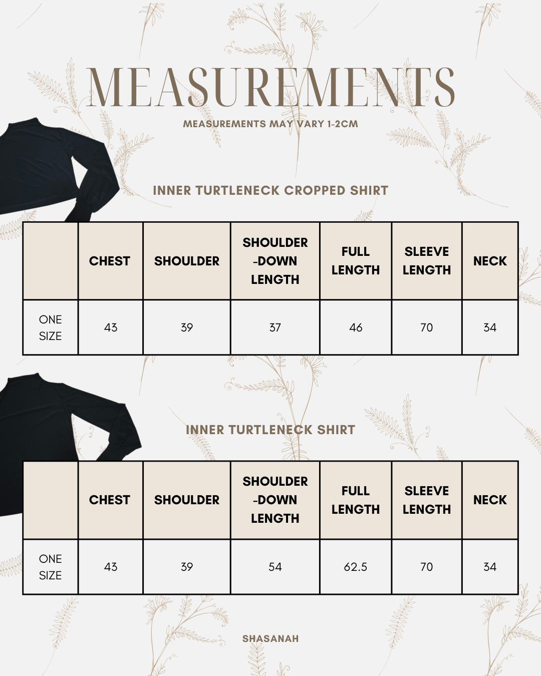 Inner Turtleneck Shirts