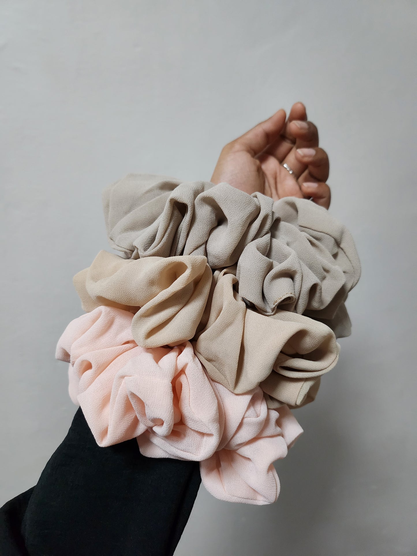 Jumbo Chiffon Sakura Scrunchies