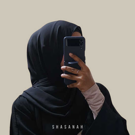 2M Korean Chiffon Black Shawl